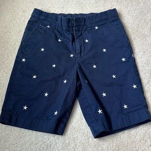 Crewcuts boys navy white star shorts- perfect for 4th of July!